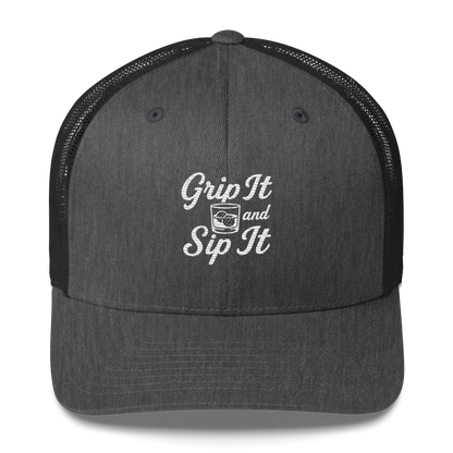 Grip It and Sip It Golf Trucker Hat by LXIX GOLF CLUB — view 9