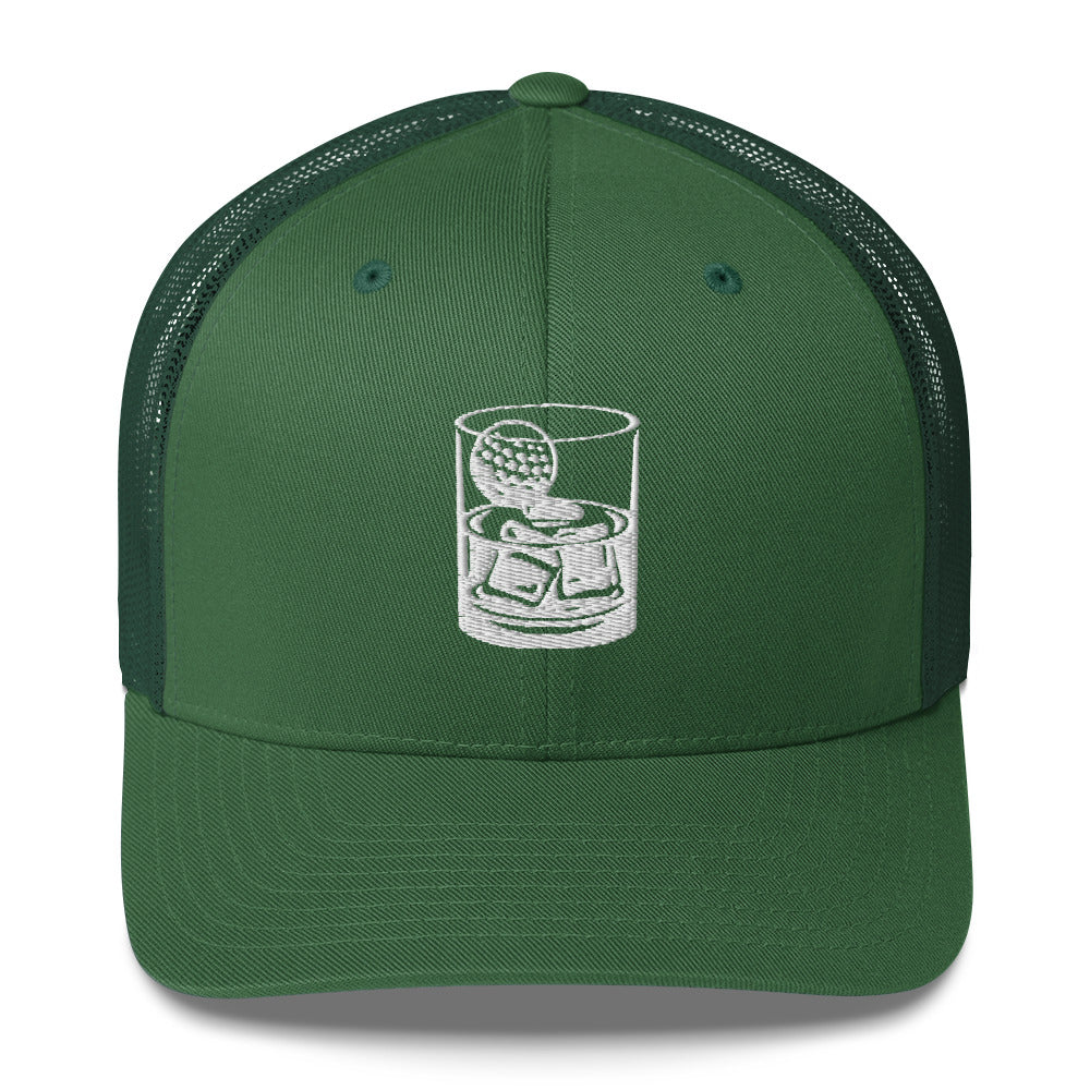 Whiskey Glass Trucker Cap by LXIX GOLF CLUB — view 8