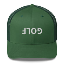 Upside Down Golf Trucker Cap - White Logo by LXIX GOLF CLUB — view 13