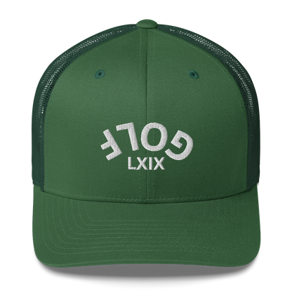 Upside Down LXIX Golf Arch Trucker Cap by LXIX GOLF CLUB — view 11