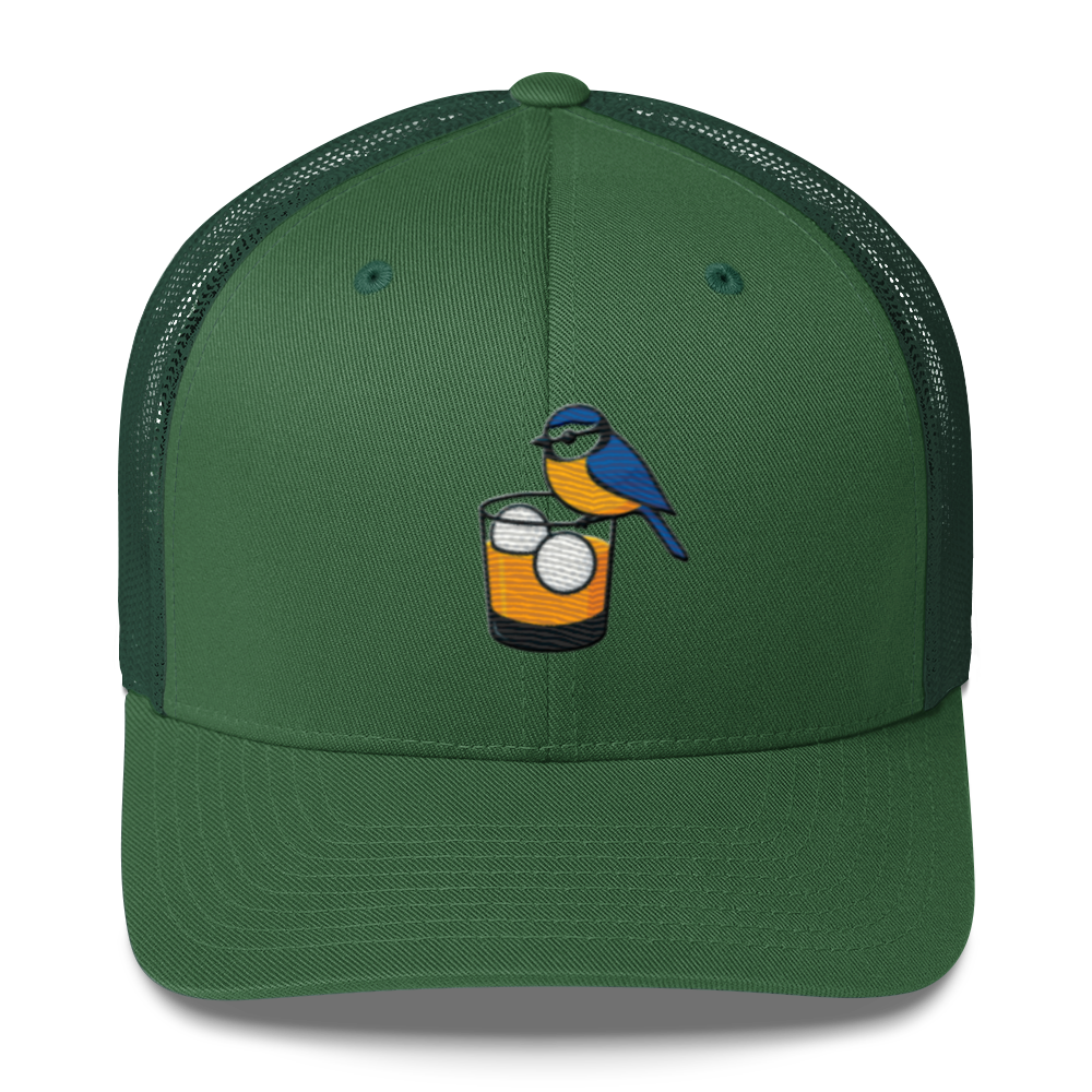 Birdie Juice Golf Trucker Hat (Silver/Charcoal/Green) by LXIX GOLF CLUB — view 3