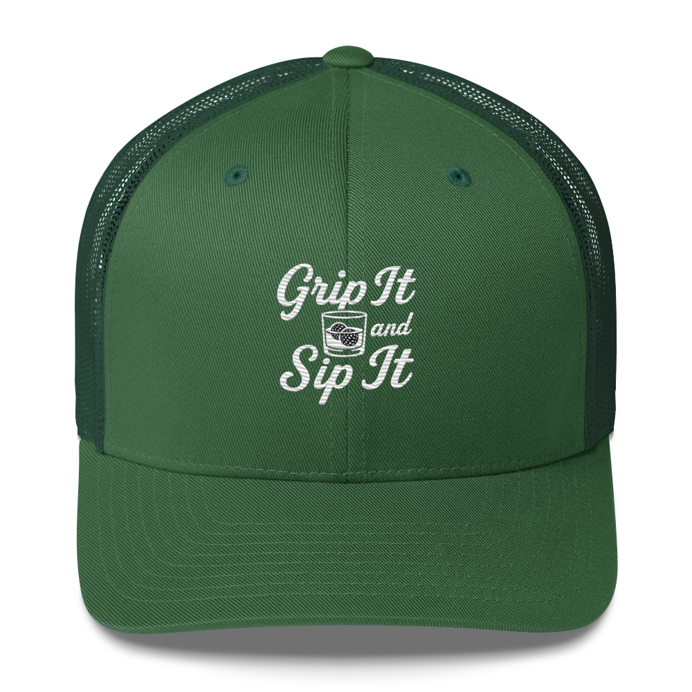 Grip It and Sip It Golf Trucker Hat by LXIX GOLF CLUB — view 10