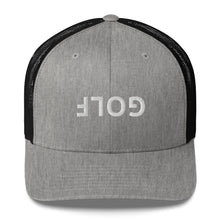 Upside Down Golf Trucker Cap - White Logo by LXIX GOLF CLUB — view 10