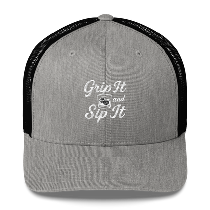 Grip It and Sip It Golf Trucker Hat by LXIX GOLF CLUB — view 11
