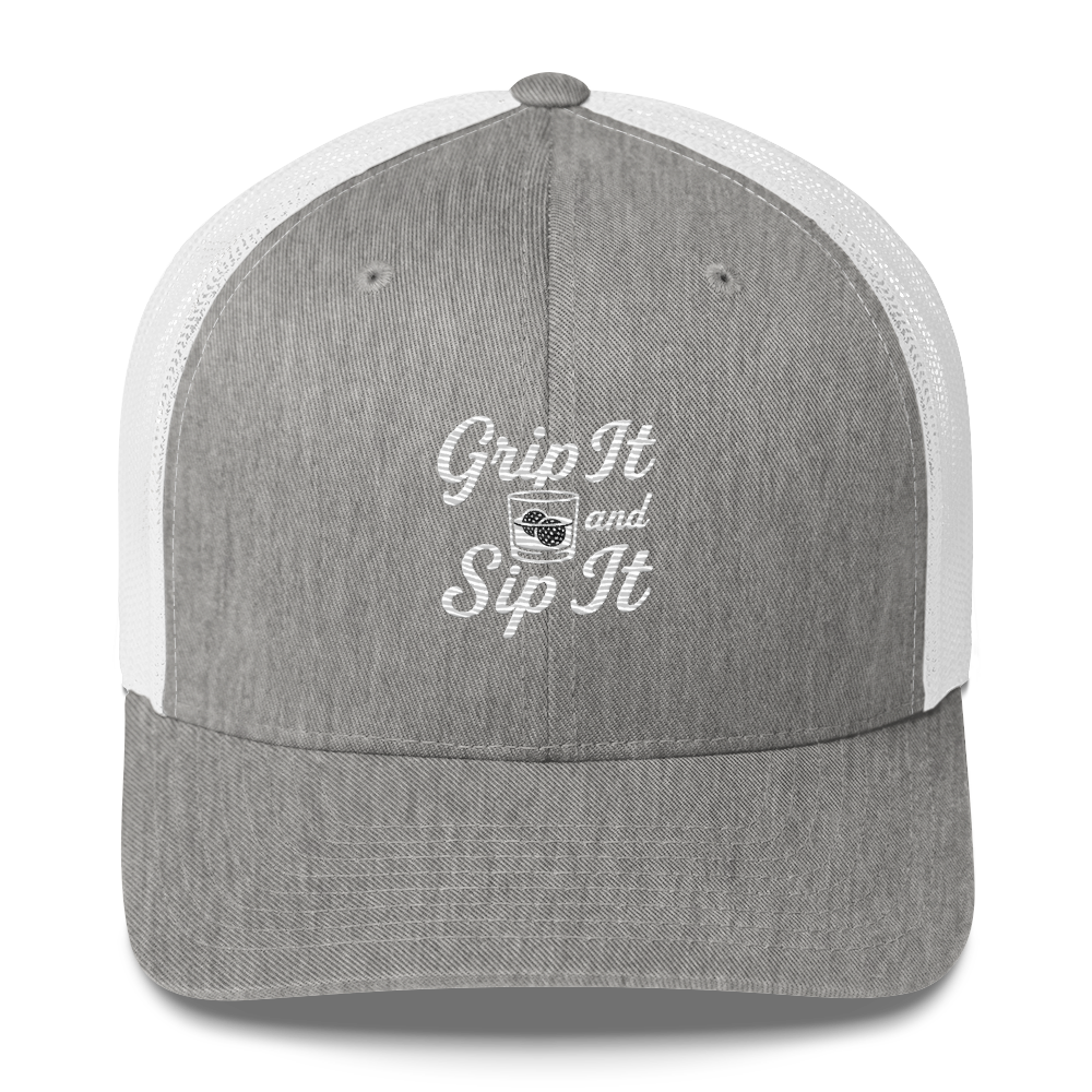 Grip It and Sip It Golf Trucker Hat by LXIX GOLF CLUB — view 12