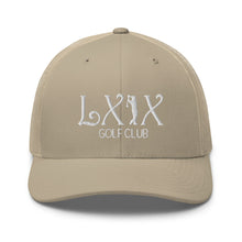 Curve Logo Trucker Cap - White Logo by LXIX GOLF CLUB — view 49
