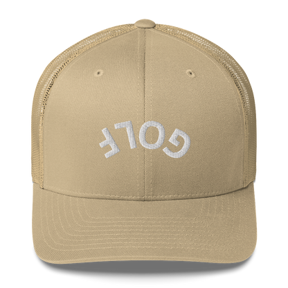 Upside Down Golf Arch Trucker Cap by LXIX GOLF CLUB — view 17