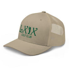 Curve Logo Trucker Cap - Green Logo by LXIX GOLF CLUB — view 52