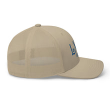 Curve Logo Trucker Cap - Blue Logo by LXIX GOLF CLUB — view 54