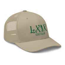 Curve Logo Trucker Cap - Green Logo by LXIX GOLF CLUB — view 54