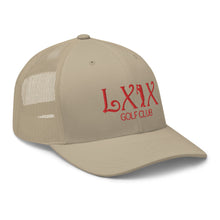 Curve Logo Trucker Cap - Red Logo by LXIX GOLF CLUB — view 54