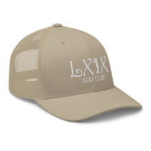 Curve Logo Trucker Cap - White Logo by LXIX GOLF CLUB — view 54