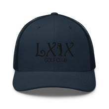 Curve Logo Trucker Cap - Black Logo by LXIX GOLF CLUB — view 13