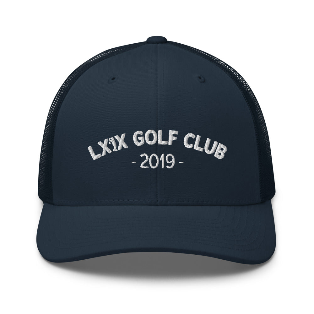 Arch Logo Trucker Cap - White Logo by LXIX GOLF CLUB — view 13
