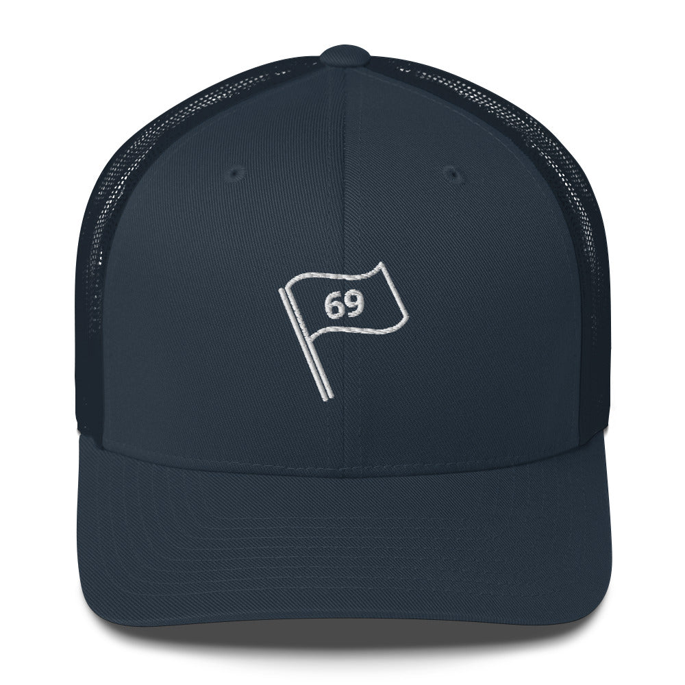 69 Flag Trucker Cap by LXIX GOLF CLUB — view 4
