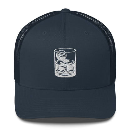 Whiskey Glass Trucker Cap by LXIX GOLF CLUB
