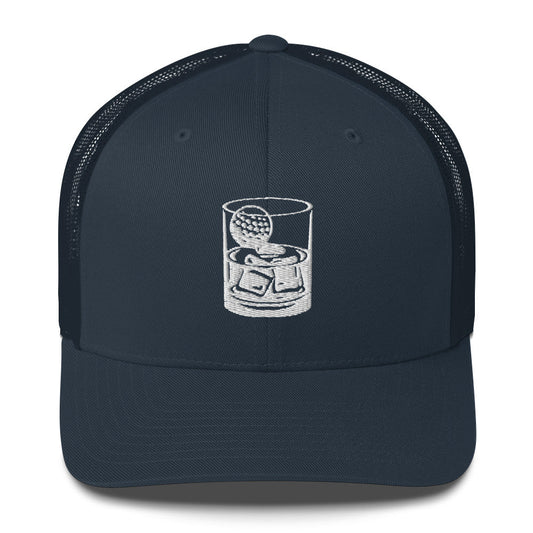 Whiskey Glass Trucker Cap by LXIX GOLF CLUB