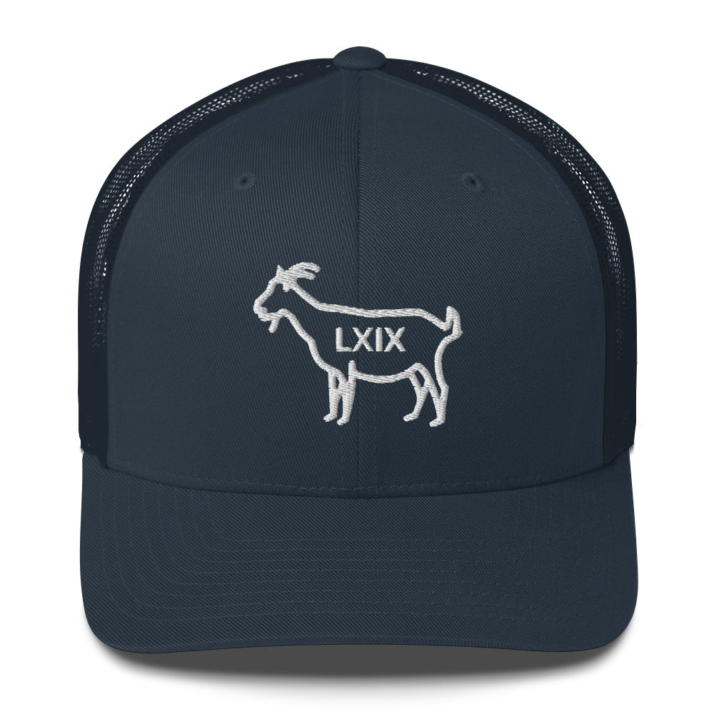 The GOAT Trucker Cap by LXIX GOLF CLUB