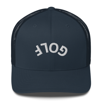 Upside Down Golf Arch Trucker Cap by LXIX GOLF CLUB — view 4