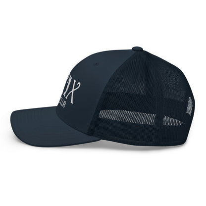 Curve Logo Trucker Cap - White Logo by LXIX GOLF CLUB — view 15