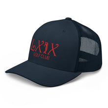 Curve Logo Trucker Cap - Red Logo by LXIX GOLF CLUB — view 16