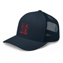 Four Box Logo Trucker Cap - Red Logo by LXIX GOLF CLUB — view 16