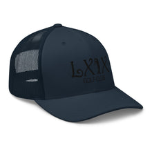 Curve Logo Trucker Cap - Black Logo by LXIX GOLF CLUB — view 18