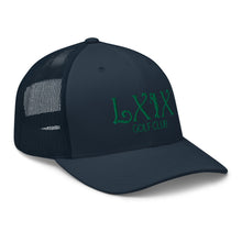 Curve Logo Trucker Cap - Green Logo by LXIX GOLF CLUB — view 18