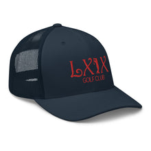 Curve Logo Trucker Cap - Red Logo by LXIX GOLF CLUB — view 18