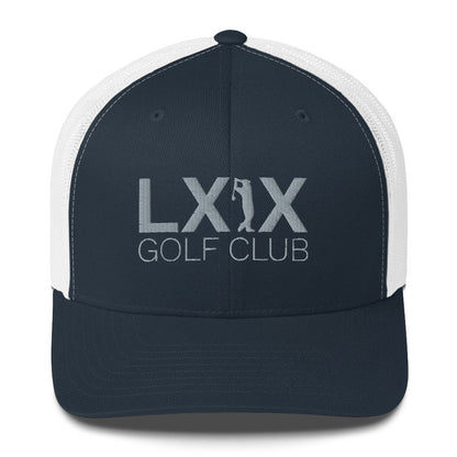 Swinger Logo Trucker Cap - Gray Logo by LXIX GOLF CLUB — view 4