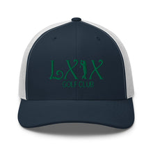 Curve Logo Trucker Cap - Green Logo by LXIX GOLF CLUB — view 19