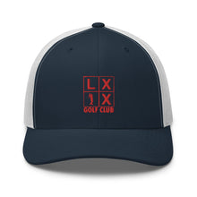 Four Box Logo Trucker Cap - Red Logo by LXIX GOLF CLUB — view 19