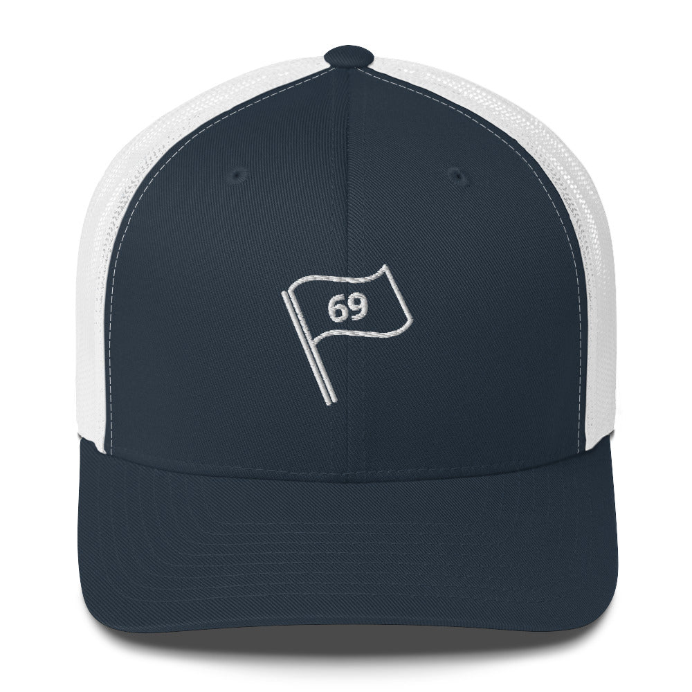 69 Flag Trucker Cap by LXIX GOLF CLUB — view 5