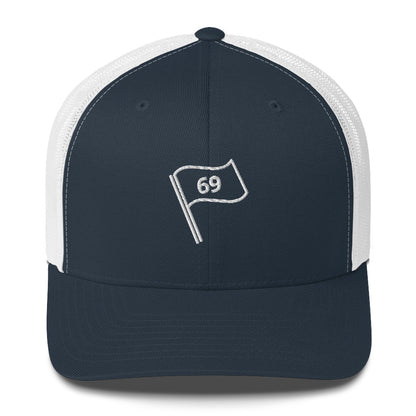 69 Flag Trucker Cap by LXIX GOLF CLUB — view 5