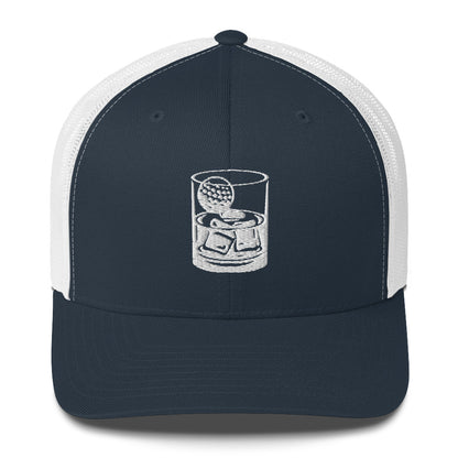 Whiskey Glass Trucker Cap by LXIX GOLF CLUB — view 4