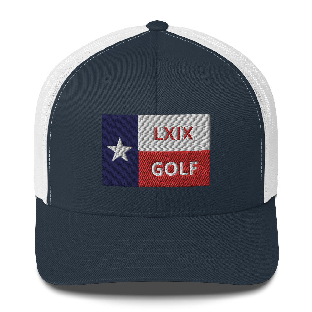 Texas Flag Trucker Cap by LXIX GOLF CLUB