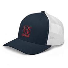 Four Box Logo Trucker Cap - Red Logo by LXIX GOLF CLUB — view 22