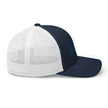 Curve Logo Trucker Cap - Blue Logo by LXIX GOLF CLUB — view 24