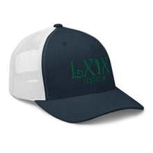 Curve Logo Trucker Cap - Green Logo by LXIX GOLF CLUB — view 24
