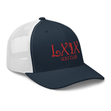 Curve Logo Trucker Cap - Red Logo by LXIX GOLF CLUB — view 24