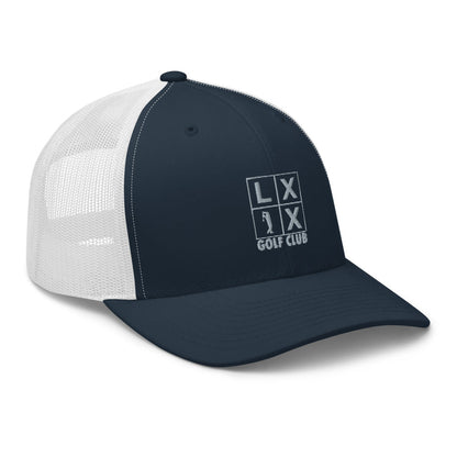 Four Box Logo Trucker Cap - Gray Logo by LXIX GOLF CLUB — view 24