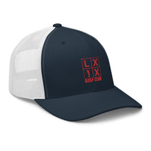 Four Box Logo Trucker Cap - Red Logo by LXIX GOLF CLUB — view 24