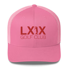 Swinger Logo Trucker Cap - Red Logo by LXIX GOLF CLUB — view 6