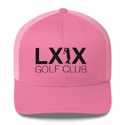 Swinger Logo Trucker Cap - Black Logo by LXIX GOLF CLUB — view 4