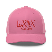 Curve Logo Trucker Cap - Red Logo by LXIX GOLF CLUB — view 43