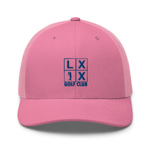 Four Box Logo Trucker Cap - Blue Logo by LXIX GOLF CLUB — view 31