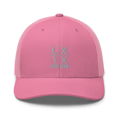 Four Box Logo Trucker Cap - Gray Logo by LXIX GOLF CLUB — view 31