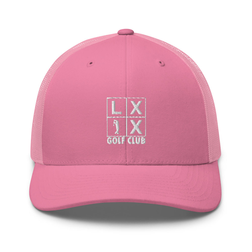 Four Box Logo Trucker Cap - White Logo by LXIX GOLF CLUB — view 31