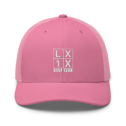 Four Box Logo Trucker Cap - White Logo by LXIX GOLF CLUB — view 31