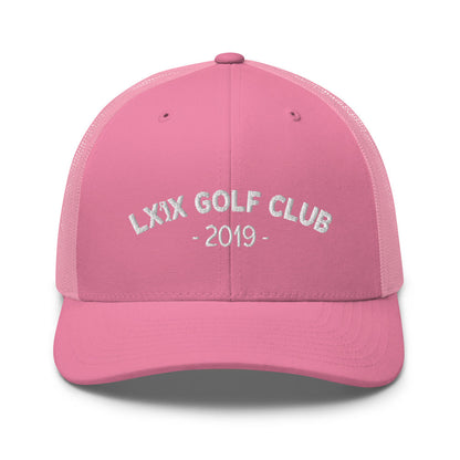 Arch Logo Trucker Cap - White Logo by LXIX GOLF CLUB — view 31